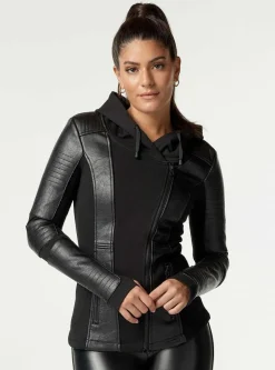 New Asym Hooded Moto Women Motos