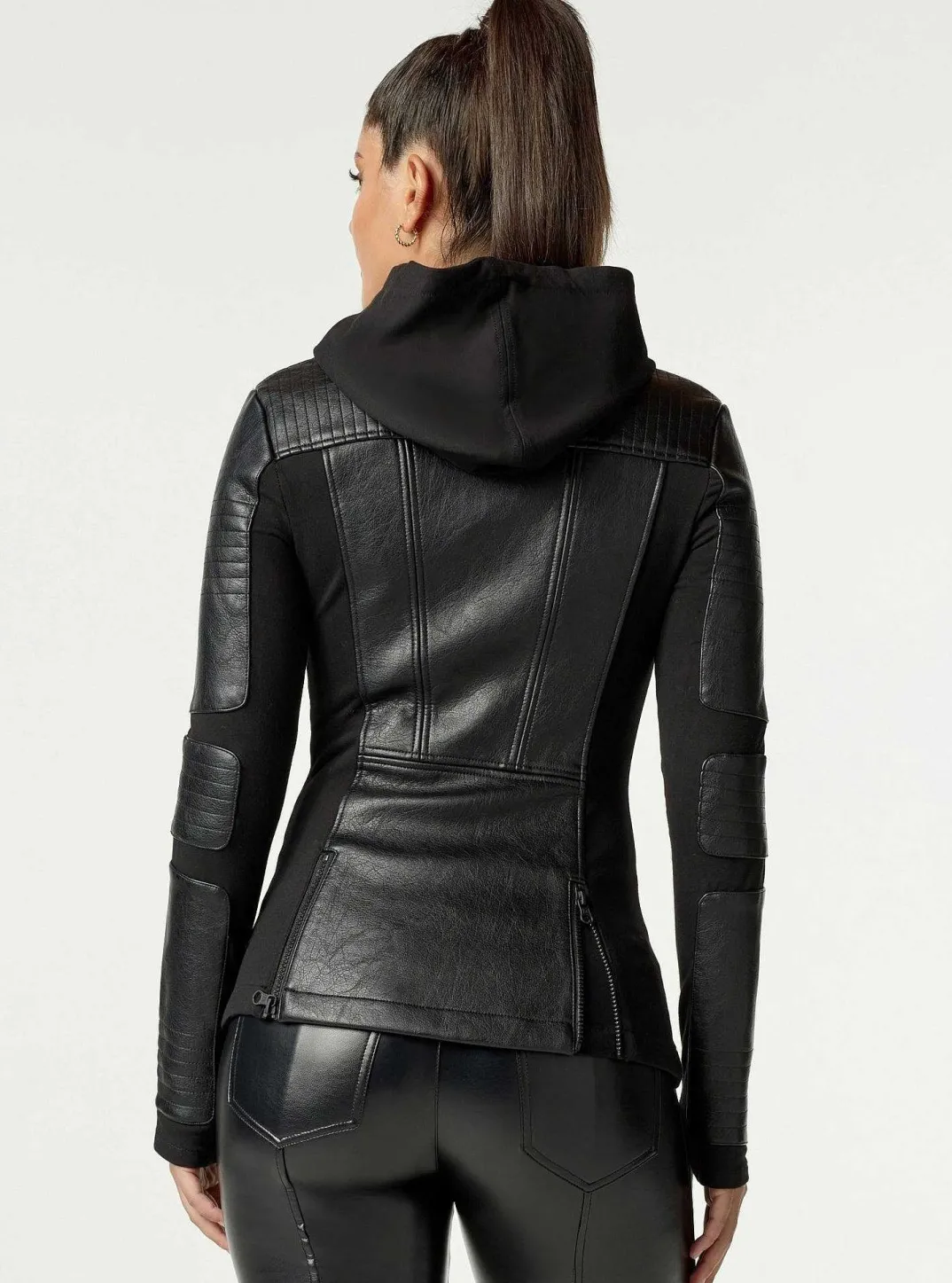 New Asym Hooded Moto Women Motos