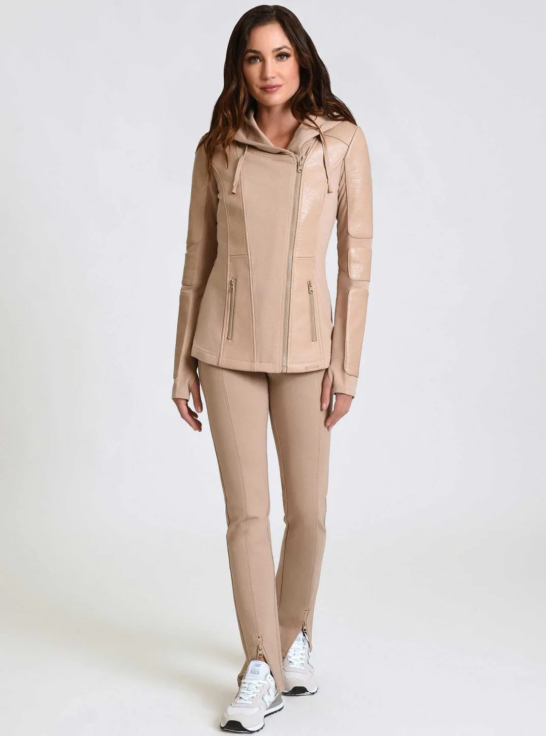 Sale Asym Hooded Moto Women Motos