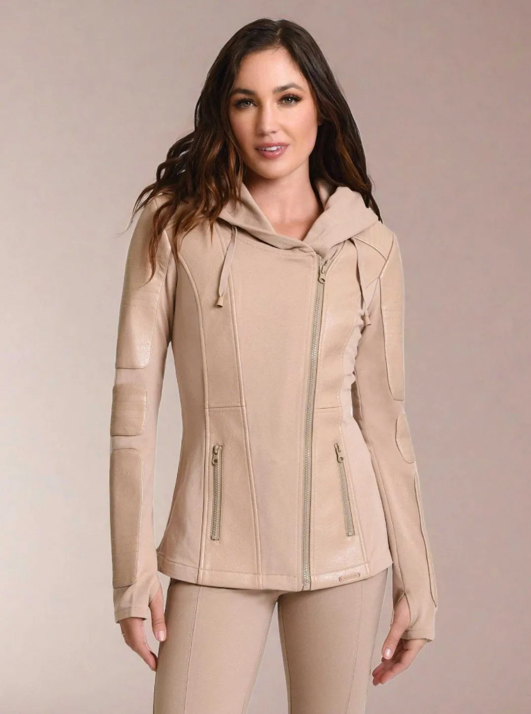 Sale Asym Hooded Moto Women Motos