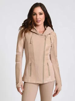 Sale Asym Hooded Moto Women Motos