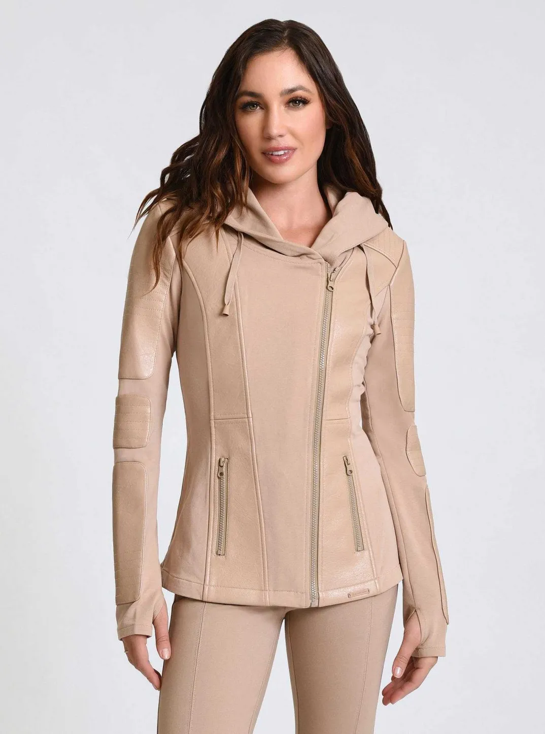 Sale Asym Hooded Moto Women Motos