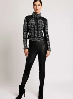 Online Boucle Moto Mesh Jacket Women Motos