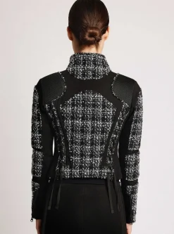Online Boucle Moto Mesh Jacket Women Motos