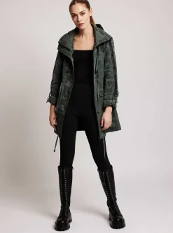 Fashion Camo Anorak Women Jackets & Anoraks