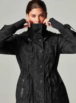 Discount Camo Anorak - Black Women Jackets & Anoraks
