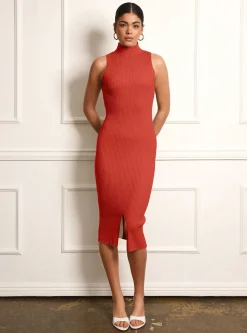 Best Charlotte Mock Neck Tank Dress Women Naval Blue