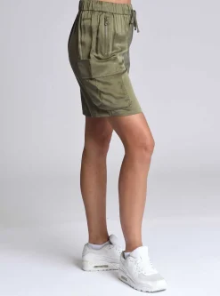 Cheap Chelsea Silk Bermuda Short Women Naval Blue