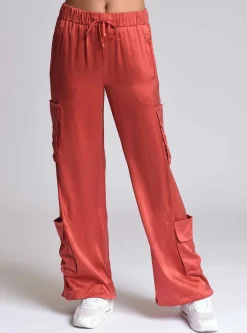 Cheap Chelsea Silk Wide Leg Pant Women Naval Blue