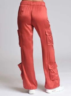 Cheap Chelsea Silk Wide Leg Pant Women Naval Blue
