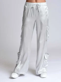 Fashion Chelsea Silk Wide Leg Pant Women Bottoms