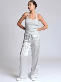 Fashion Chelsea Silk Wide Leg Pant Women Bottoms