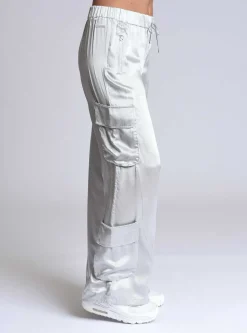 Fashion Chelsea Silk Wide Leg Pant Women Bottoms