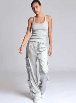 Hot Chelsea Silk Wide Leg Pant Women Cranberry