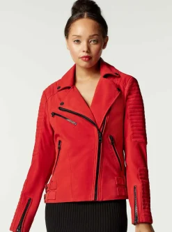Discount Cherie Suede Motorcycle Jacket Women Motos