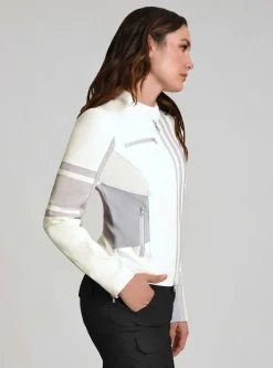 Cheap Claudine Leather Racer Jacket Women Motos