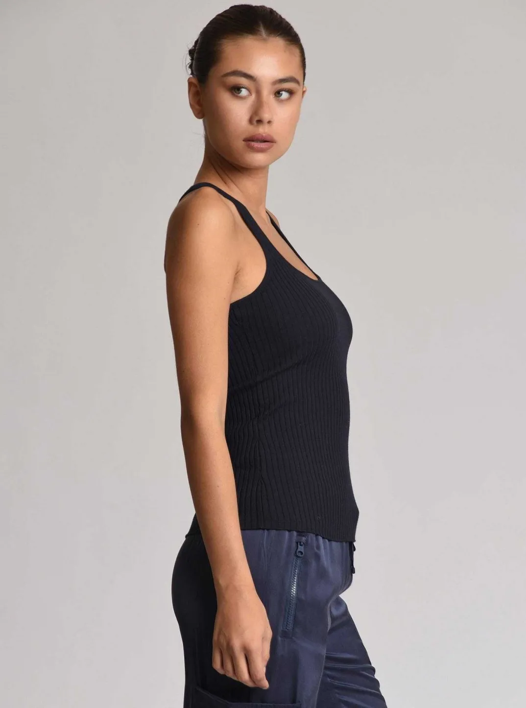 Online Color Block Tank Women Tops