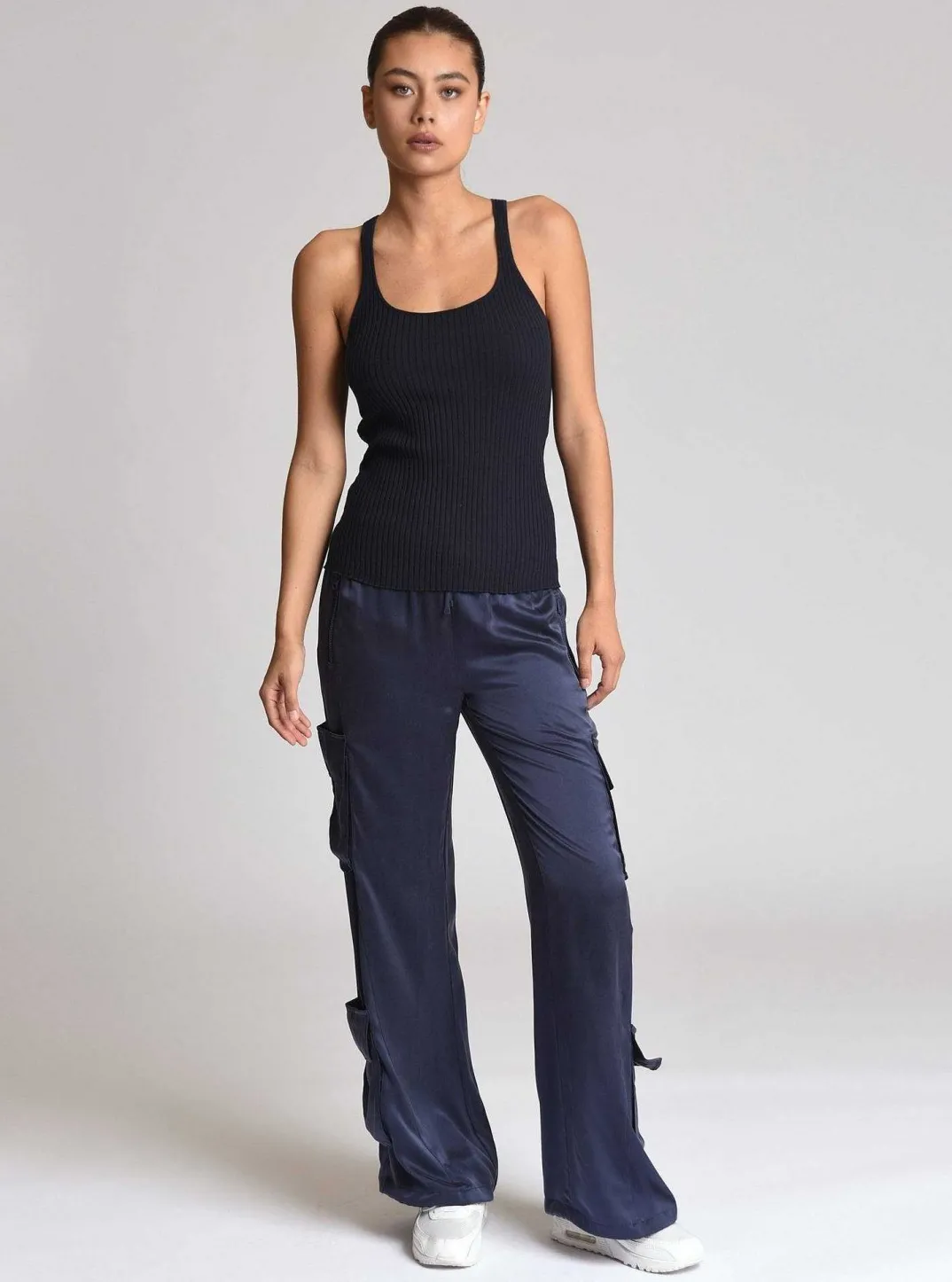 Online Color Block Tank Women Tops