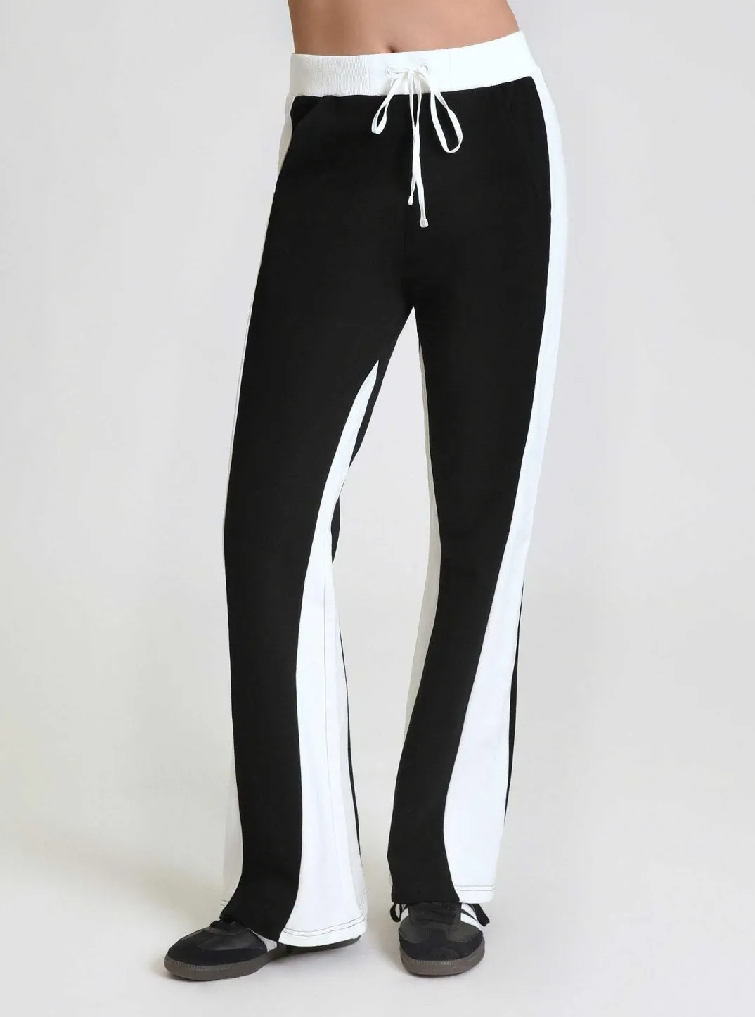 Outlet Color Blocked Wide Leg Pant Women Bottoms