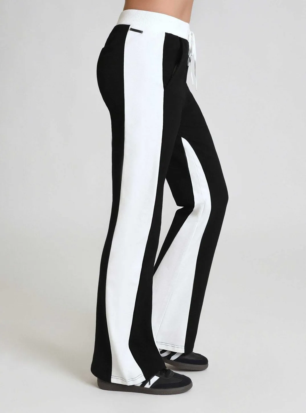 Outlet Color Blocked Wide Leg Pant Women Bottoms