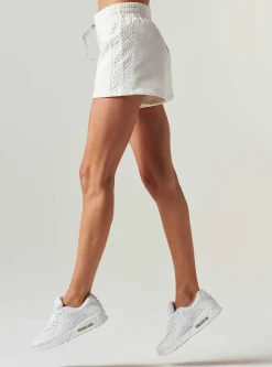 Online Croco Knit Short Women Bottoms