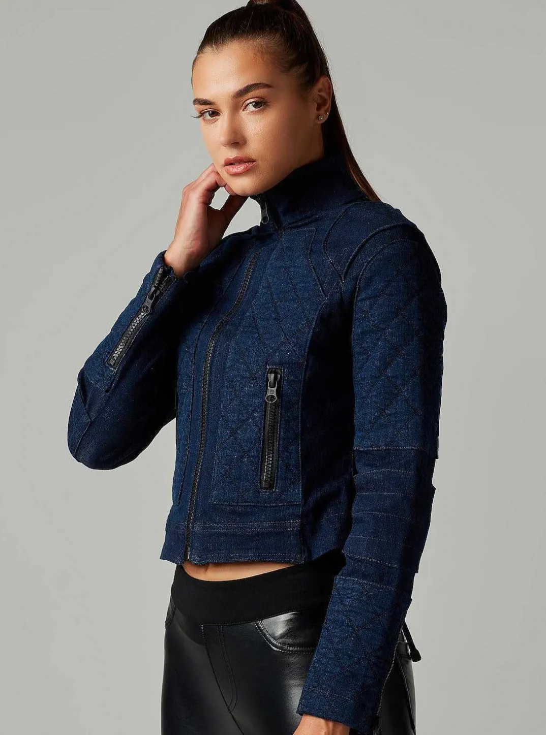 Sale Denim Seville Moto Jacket Women Motos