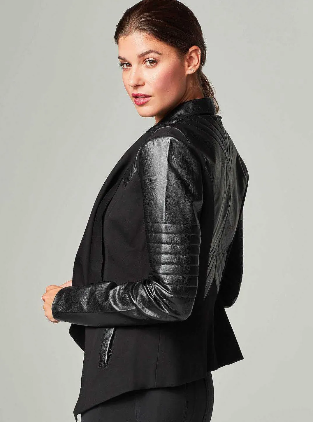 Shop Drape Front Jacket Women Travel