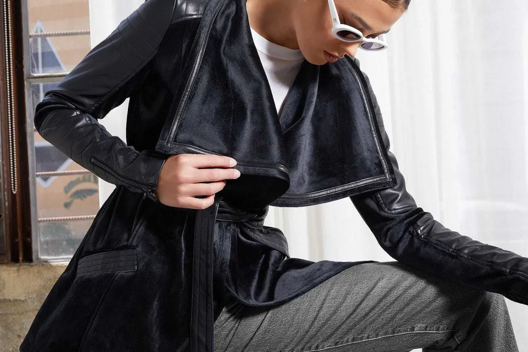 Sale Drape Velour Jacket Women Travel