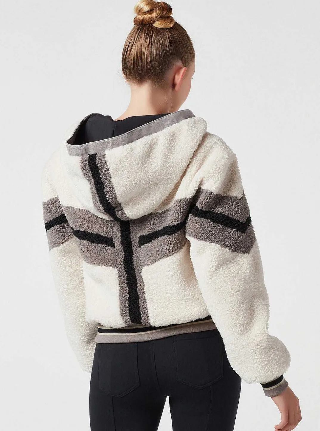 Shop Faux Shearling Hoody Women Puffers & Coats