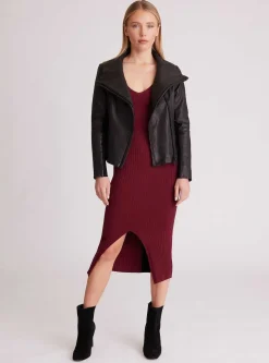Cheap Funnel Neck Moto Jacket Women Motos