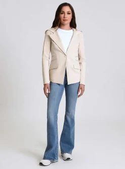 Fashion Gayatri Hooded Blazer Women Naval Blue