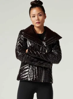 Outlet Gold Motion Panel Puffer Women Puffers & Coats