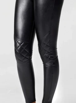 Best Gold Quilted Legging Women Bottoms