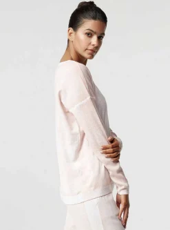 New Huntress Boyfriend Sweater Women Peach