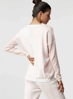 New Huntress Boyfriend Sweater Women Peach