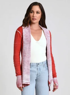 Best Sale Huntress Drape Front Cardigan Women Tops