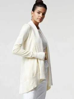 Outlet Huntress Drape Front Cardigan Women Mellow Yellow