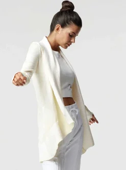 Outlet Huntress Drape Front Cardigan Women Mellow Yellow