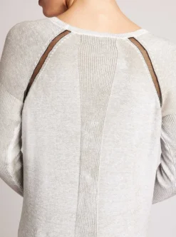 Outlet Huntress Mesh Boyfriend Sweater Women Tops