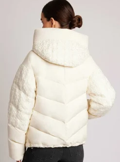 Cheap Irina Boucle Puffer Gold Trims Down Filled Women Puffers & Coats