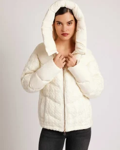 Cheap Irina Boucle Puffer Gold Trims Down Filled Women Puffers & Coats