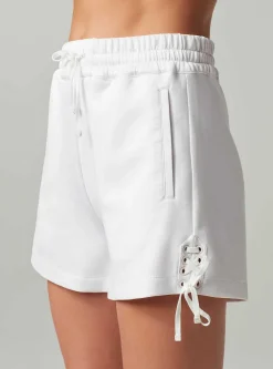 Cheap Lace Up Shorts Women Bottoms