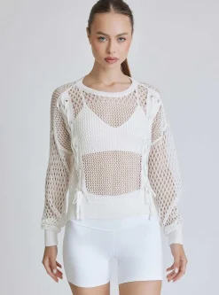 Store Lace Up Sweatshirt Women Tops