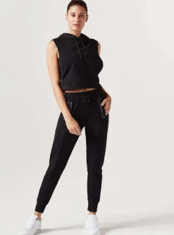 Cheap Linear Mesh Hoodie Women Tops