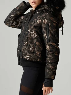 Outlet Lurex Camo Hayden Bomber Women Puffers & Coats