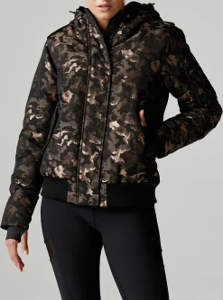 Outlet Lurex Camo Hayden Bomber Women Puffers & Coats