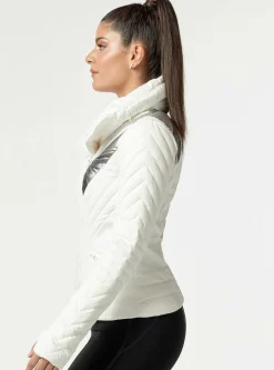 Best Sale Metallic Motion Panel Puffer - Down Filled Women Puffers & Coats