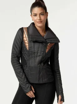 Best Metallic Motion Panel Puffer - Down Filled Women Puffers & Coats