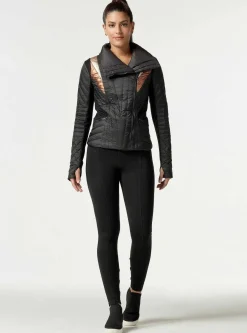 Best Metallic Motion Panel Puffer - Down Filled Women Puffers & Coats