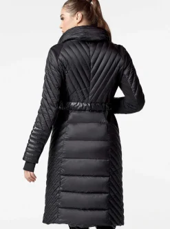 Cheap Motion Panel Down Filled Maxi Coat Women Puffers & Coats